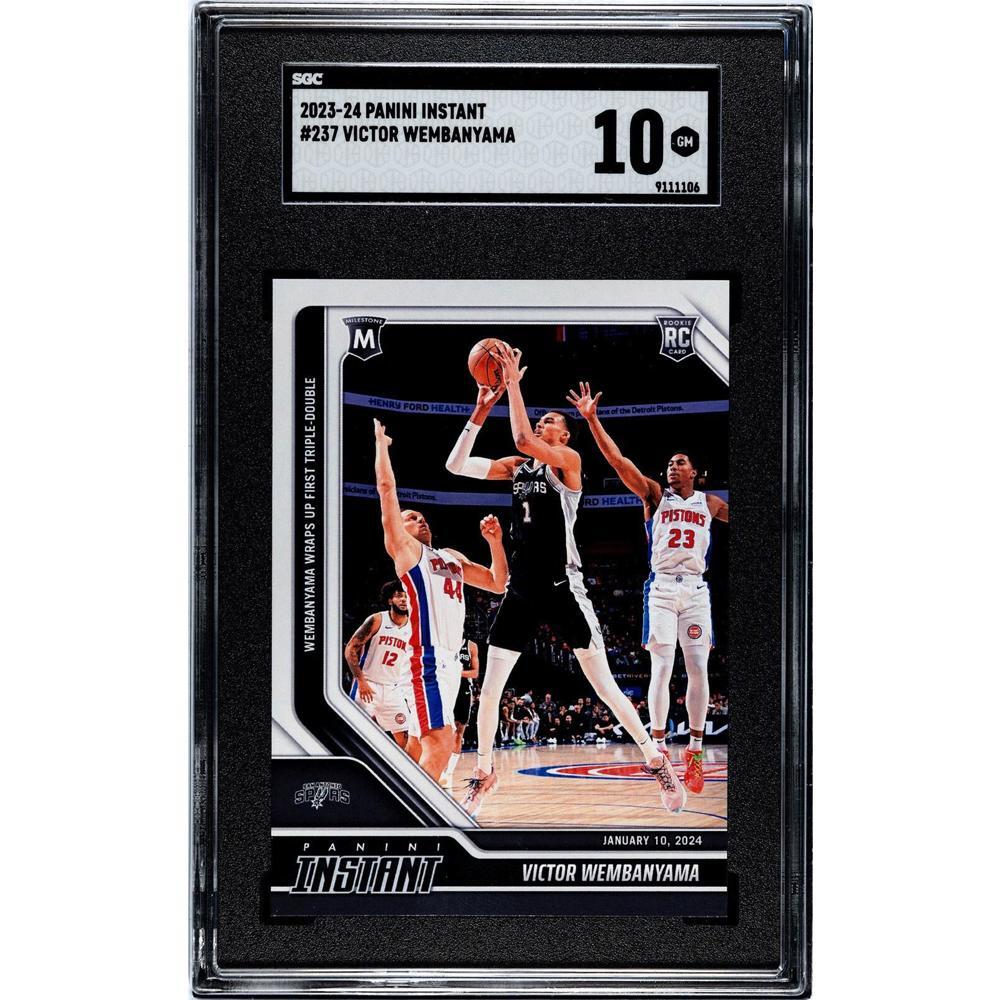 2023 PANINI INSTANT #237 VICTOR WEMBANYAMA ROOKIE RC SPURS SGC 10 GEM MINT